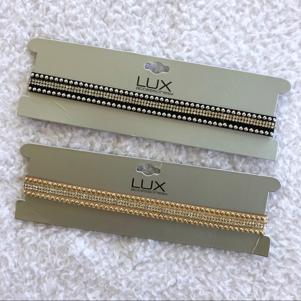 Studded Choker Necklace Bundle